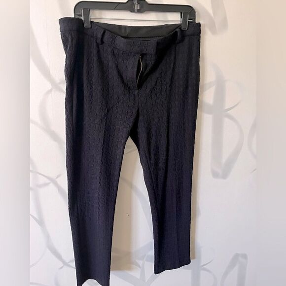 Tory Burch Navy Patterned Business Woman’s Medium Pant - Picture 1 of 4
